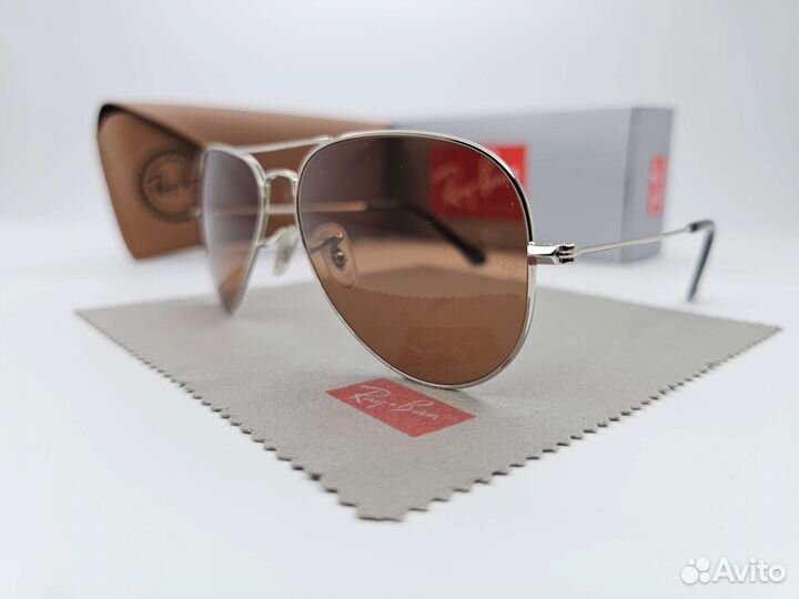 Очки Ray Ban Aviator 003/4B Light Brown Стекло