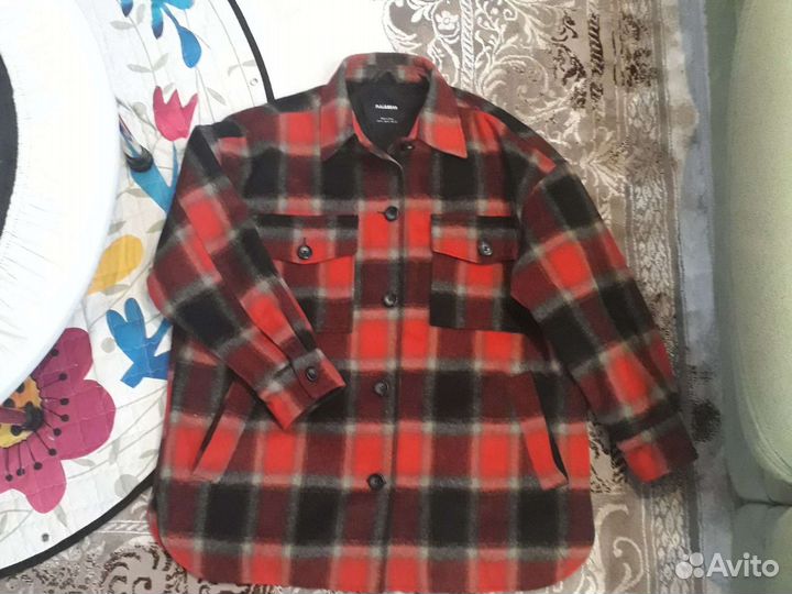 Куртка рубашка pull bear, пальто, куртка clasna