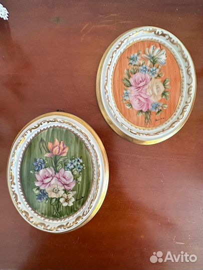 Картины миниатюры Лимож/картины антикварные