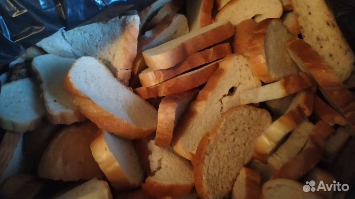 Сухари чёрные и белые микс