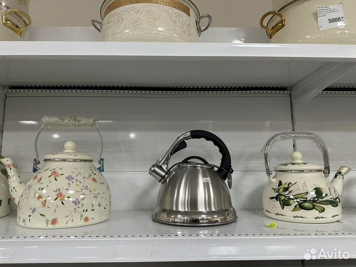 Чайник эмалированный новый