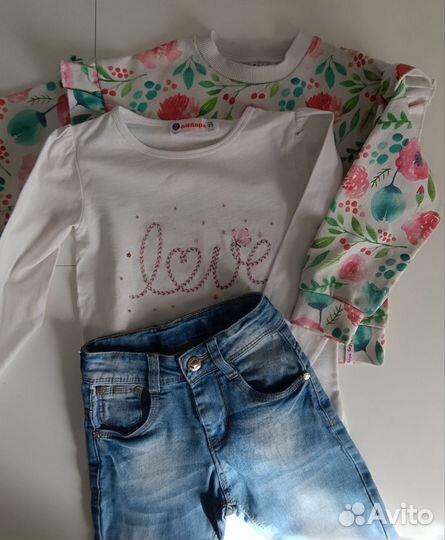 Пакет одежды на девочку 110-116