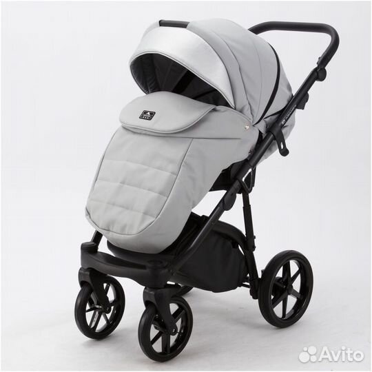 Коляска 2 в 1 Adamex Mateo ECO sd-5 Серая #376519