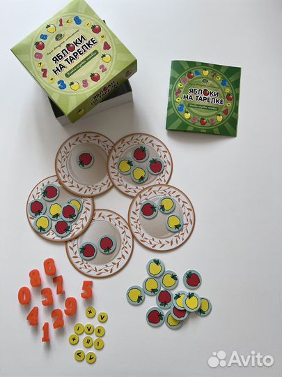 Игра Яблоки на тарелке учебно игровое пособие