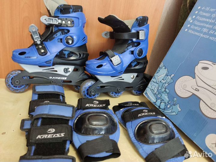 Роликовые коньки детские раздвижные