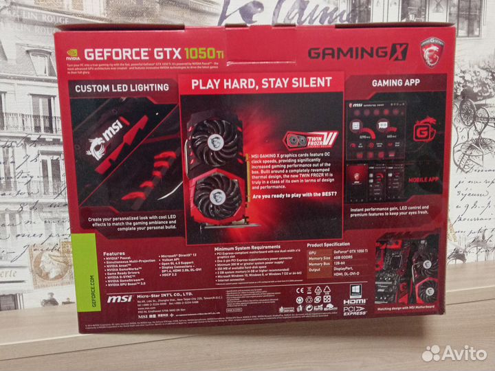 Видеокарта geforce gtx 1050ti 4gb