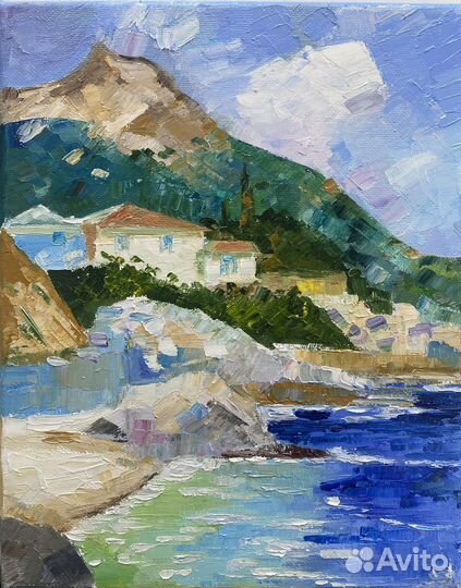 Картина маслом морской пейзаж