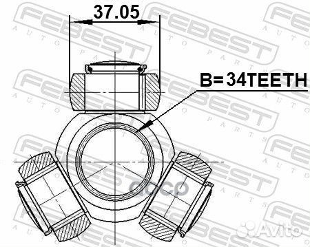 Трипоид chevrolet captiva (C100) 2007- 1016-CAP