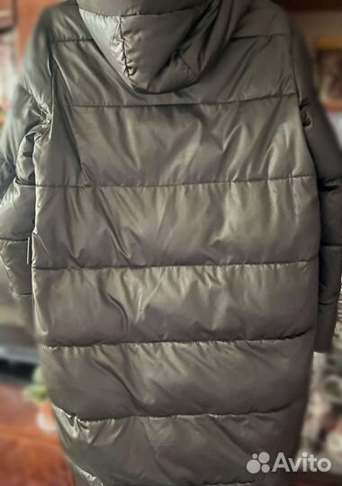 Пуховик длинный, очень теплый