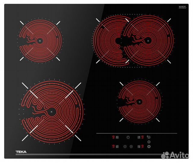 Стеклокерамическая варочная панель teka TTB 64320 TTC black