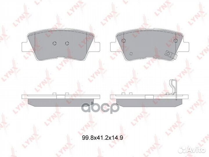 Колодки тормозные hyundai solaris 10/sonata V