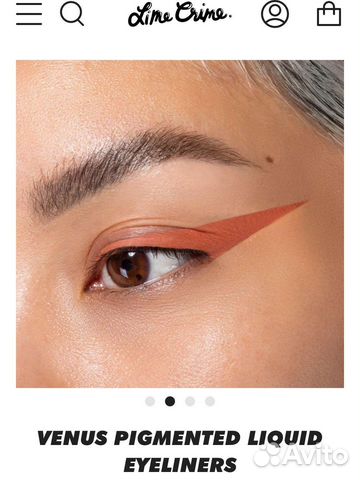 Матовая терракотовая подводка Lime crime venus