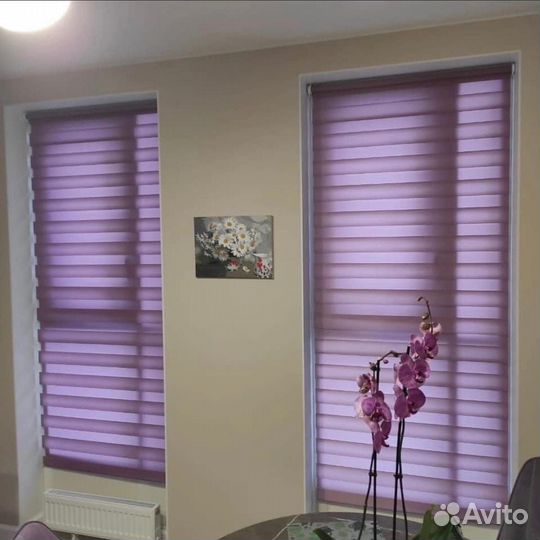 Рулонные шторы день ночь Знаменск