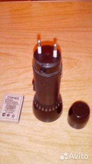 Фонарик аккумуляторный СССР. Зарядка от 220в