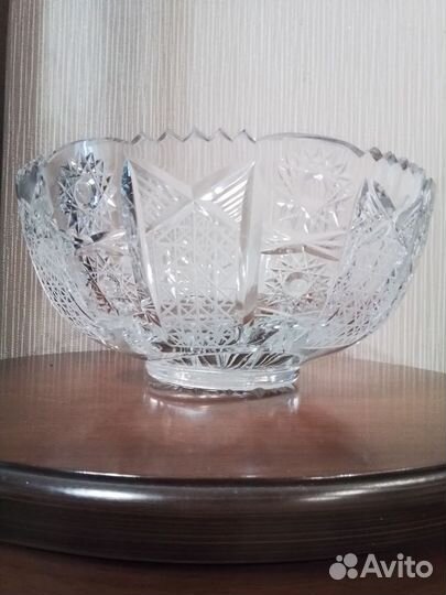 Большая хрустальная фруктовница Германия