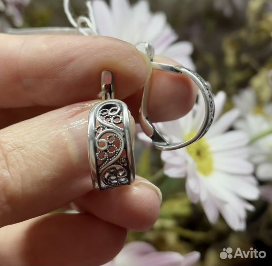 Серьги из серебра