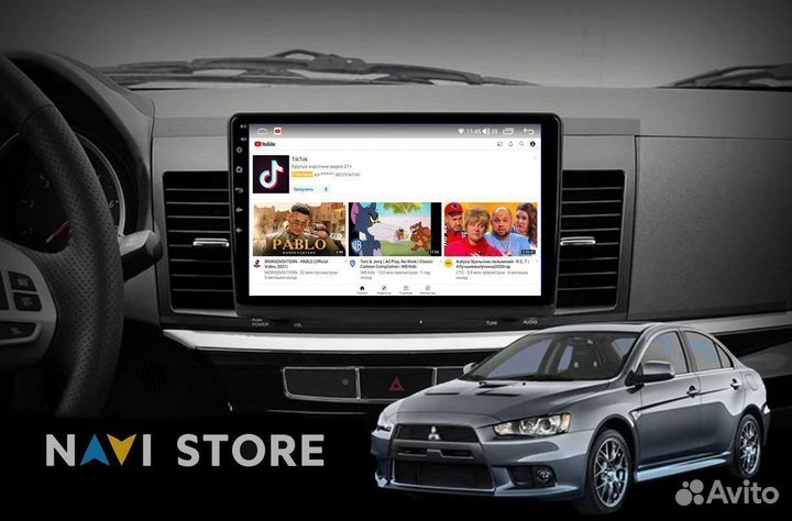 Магнитола Android Mitsubishi Lancer X 2010-15 1/32