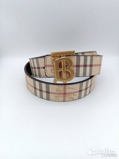 Ремень Burberry мужской натуральная кожа люкс