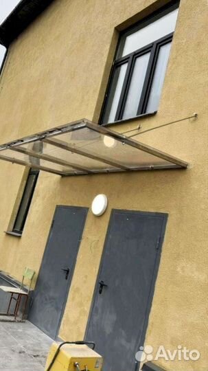 Козырек стеклянный