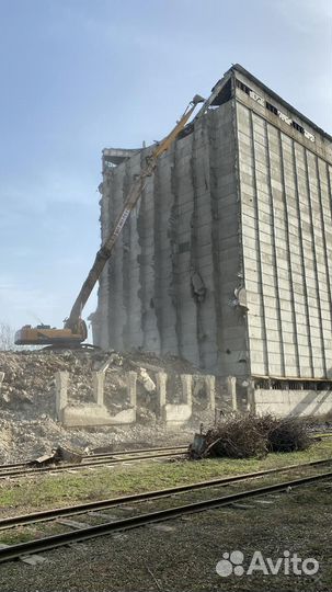 Снос/ демонтаж зданий элеваторов любой сложности
