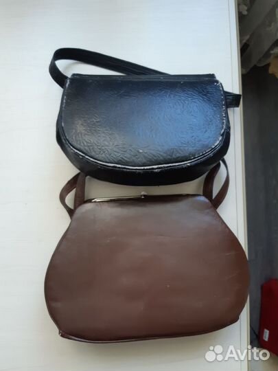Сумка женская натуральная кожа бу винтаж