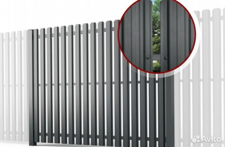 Горизонтальный штакетник