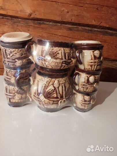 Глиняный чайный сервиз