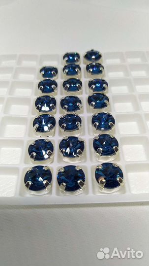 Стразы пришивные 8 мм Dongzhou в цапах