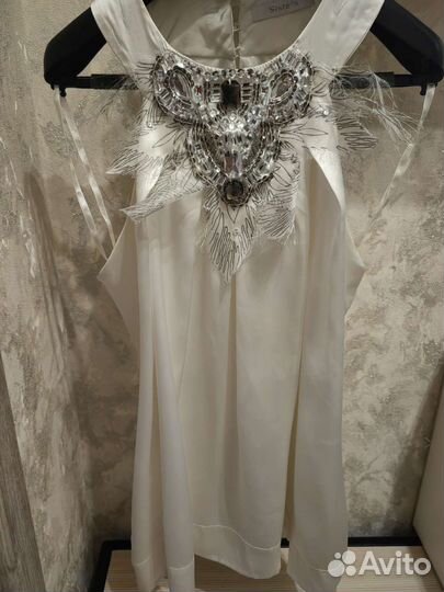 Шёлковый топ 46 размер