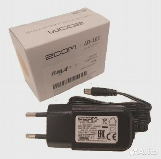 Блок питания для педалей и процессоров Zoom AD16E