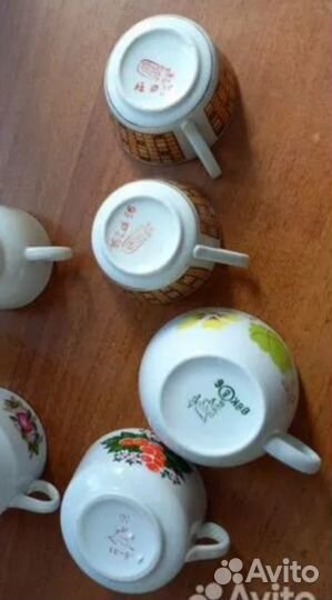 Чашки СССР фарфор рфз Рижский и другой