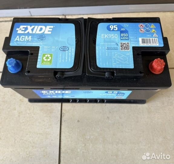 Аккумулятор exide AGM EK950