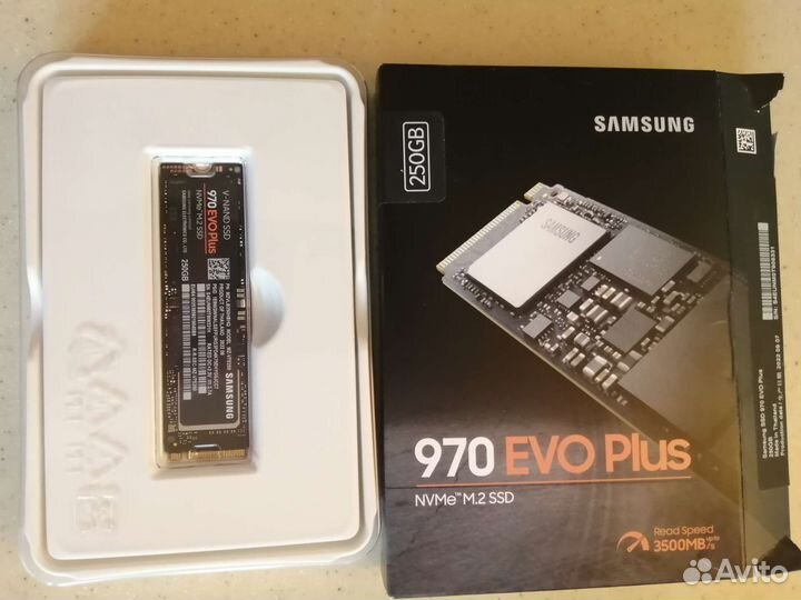 Накопитель Ssd диск Samsung 970evoplus 250Гб новый