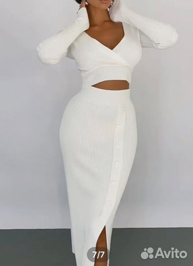 Женский трокотажный костюм