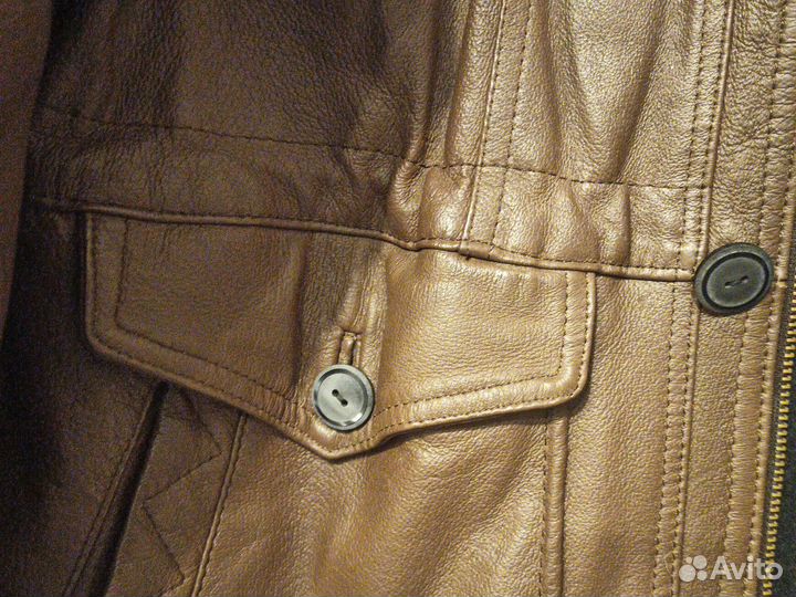 Кожаная куртка мужская 50 52