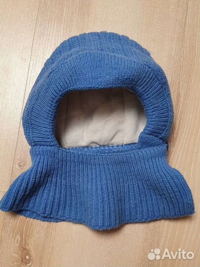 Зимняя шапка шлем для мальчика 40-42см