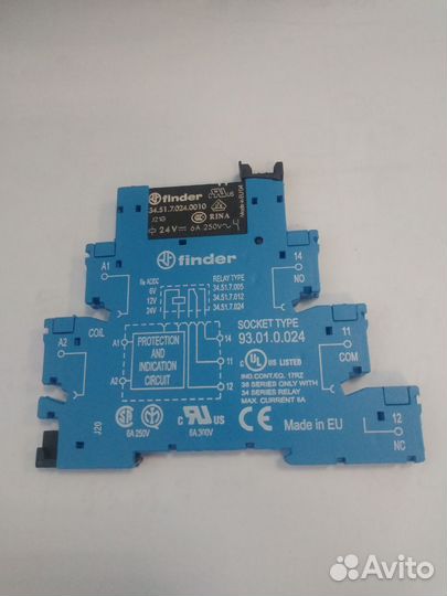 Реле Finder с розеткой