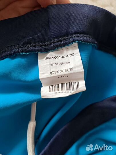 Плавки и шапочка для плавания на 3 года