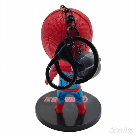 Брелок с колокольчиком Человек-паук 9см (Нет руки)