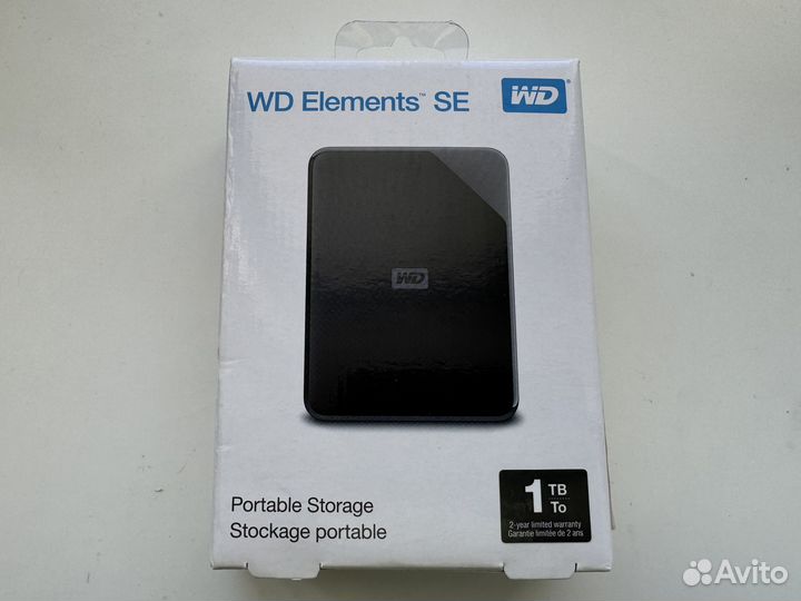 Новый внешний жесткий диск WD Elements 1Tb