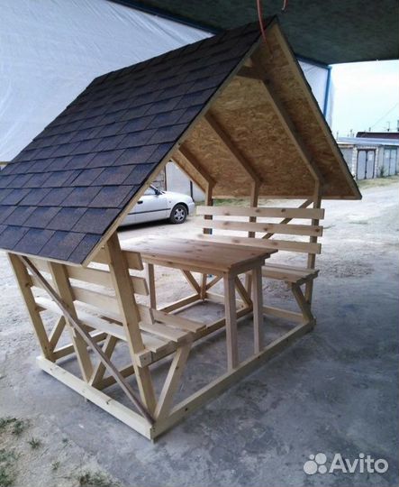 Дачные беседки деревянные