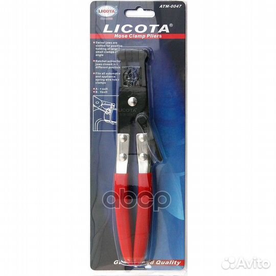 Клещи для хомутов шлангов губки с + разъёмом a