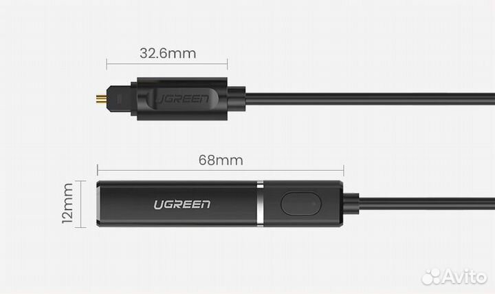 Bluetooth-передатчик ugreen 5.0 Optical spdif