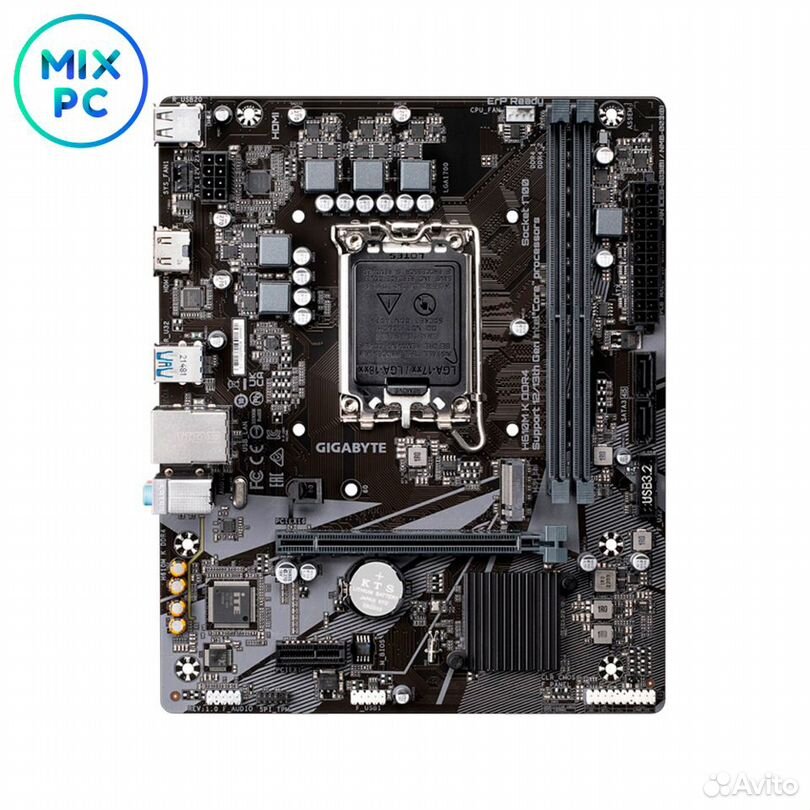 Материнская плата LGA1700 gigabyte H610M K DDR4