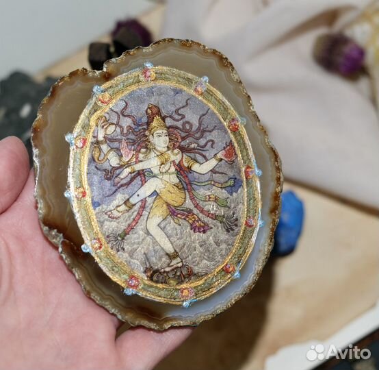 Артефакт на агате Шива Натараджа