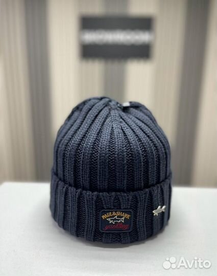 Шапка мужская Paul Shark с подкатом разные цвета