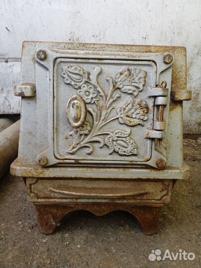 Старинная чугунная печка буржуйка СССР новая