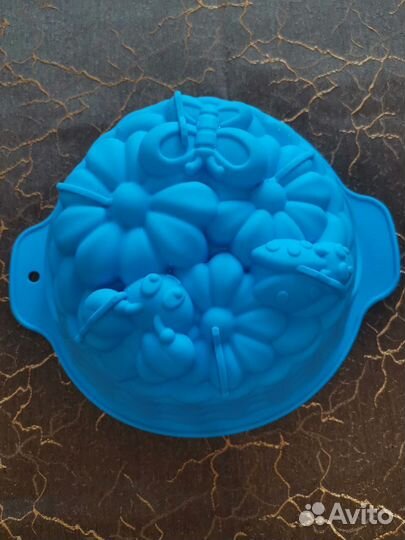 Силиконовая форма для выпечки торта или бисквита