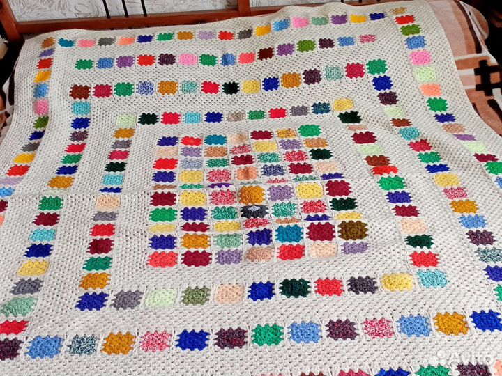 Плед вязаный