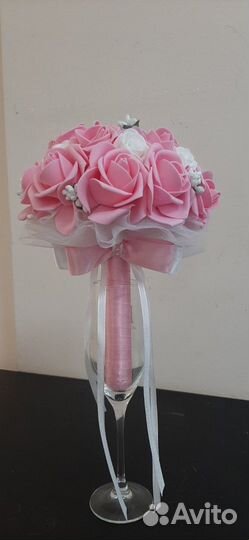 Свадебный букет дублер, букет невесты, бутоньерки